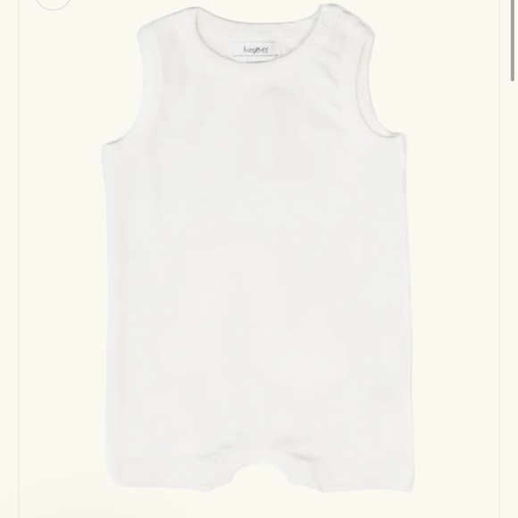 Bizz x Siss Logan Playsuit, Baby Ribbed White Romper 0-3 months NWOT - Picture 1 of 4